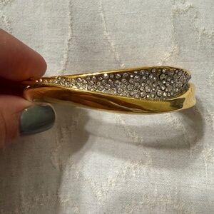 Alexis Bittar hinge bangle with crystals